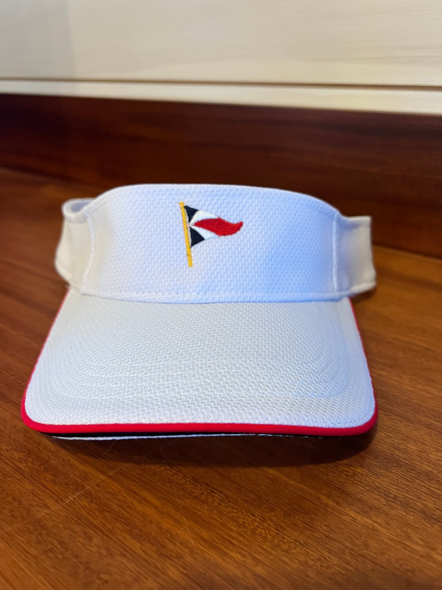White Visor with Burgee