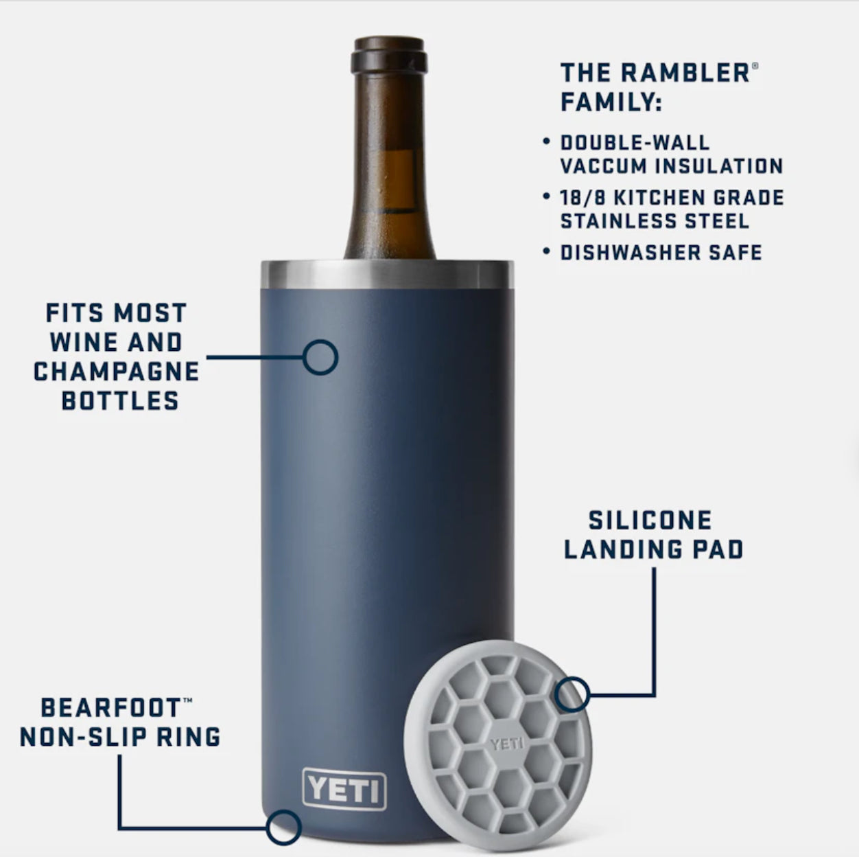 Yeti Rambler™ Wine Chiller With Burgee