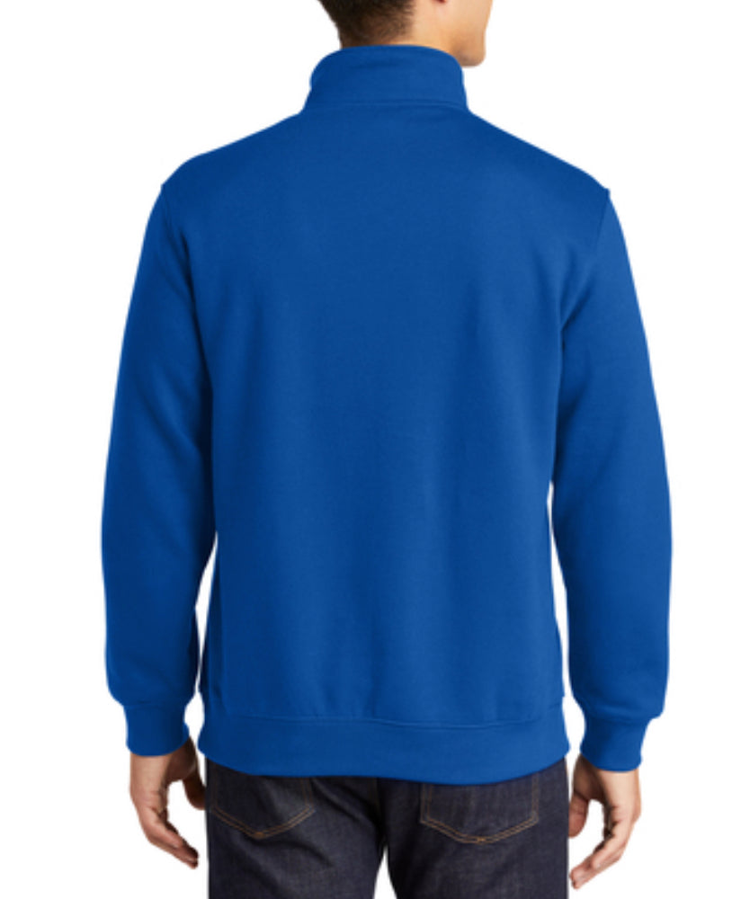 Men's Sport Tek 1/4 Zip Sweatshirt with Burgee Royal Blue