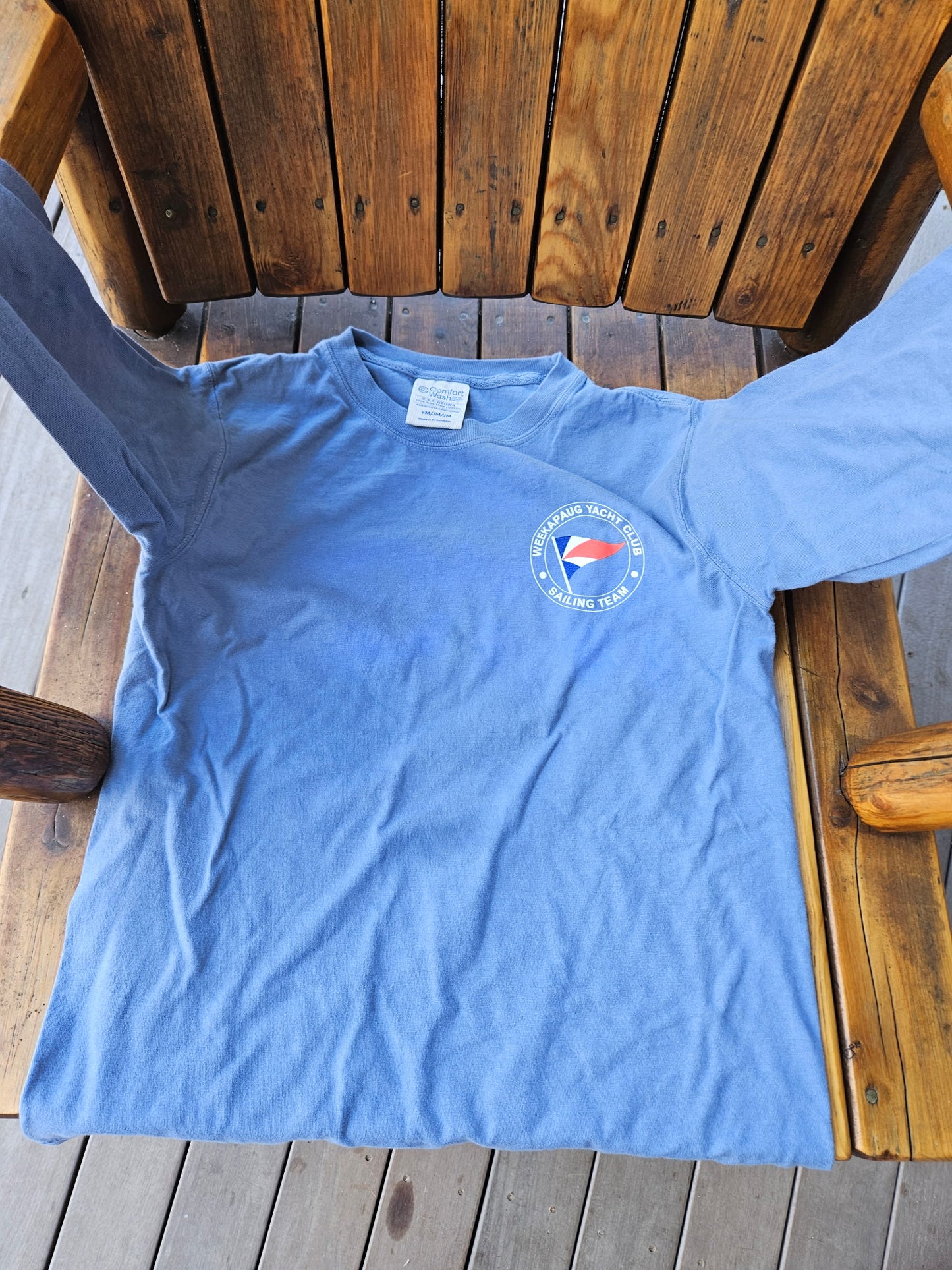 Adult long-sleeved cotton t-shirt WYC sailing team