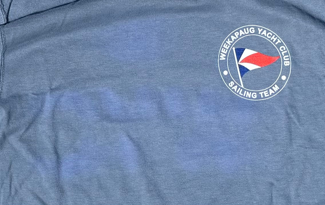 PRINTING DEFECT Cotton Long Sleeve Junior Sailing Team Shirt