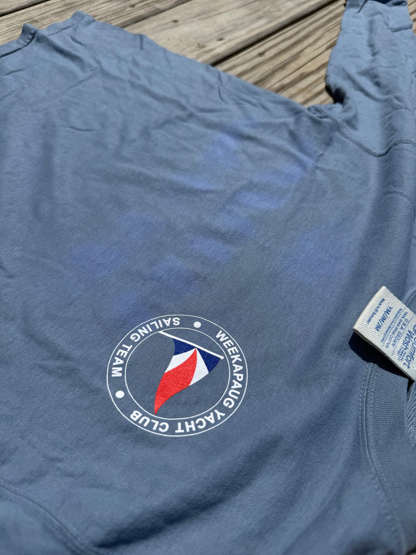 PRINTING DEFECT Cotton Long Sleeve Junior Sailing Team Shirt