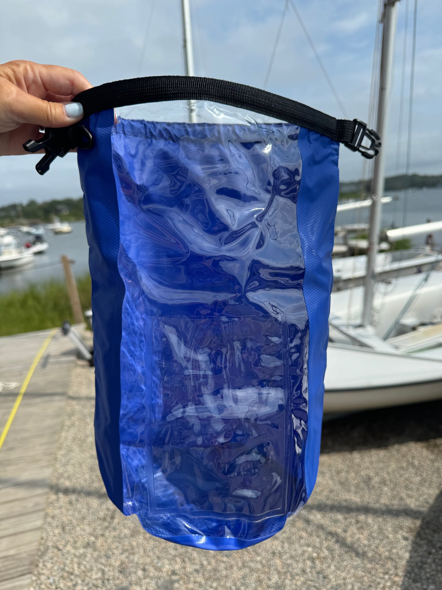 WYC Blue Dry Bag 5.0 Liter With Clear Pocket Window