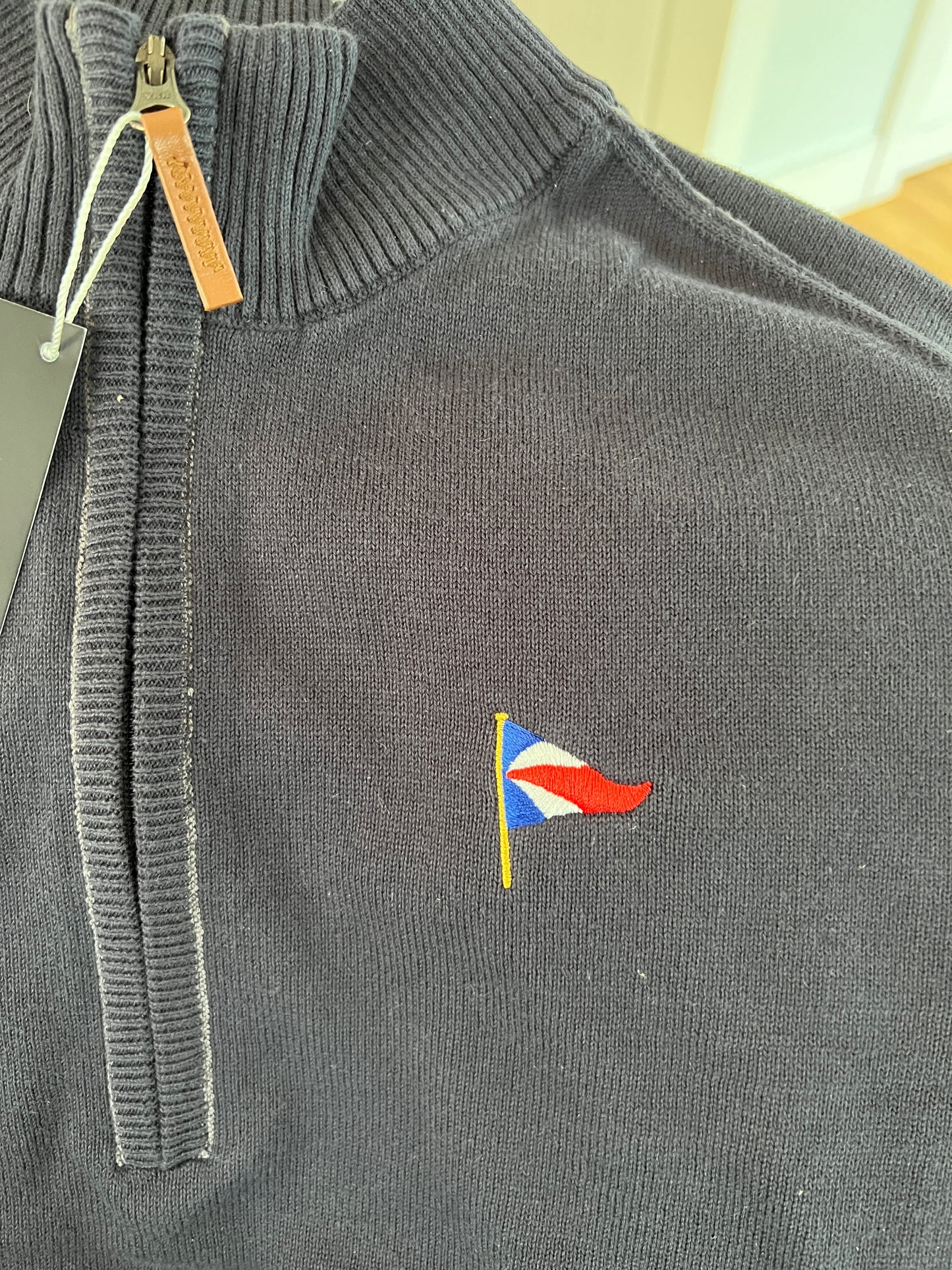 Men's 1/4 Zip With Burgee