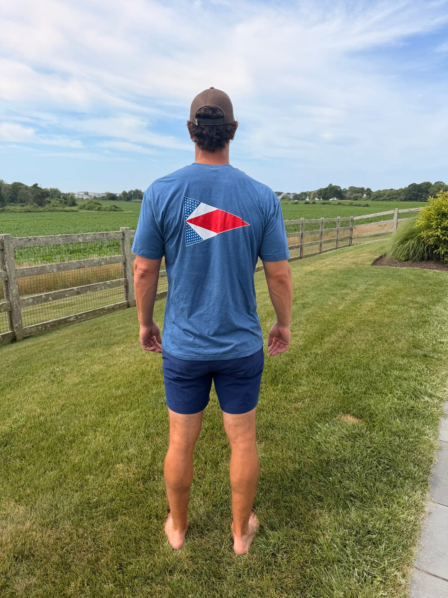 Adult Americana Star Burgee T-shirt